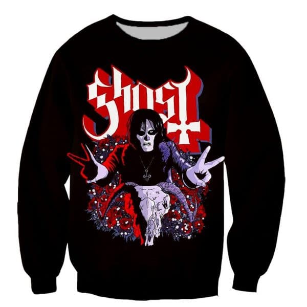 Ghost Band Fashion 3D Printed Long Sleeves Hoodies