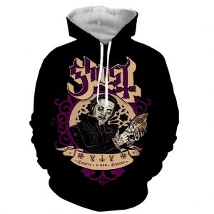 Ghost Band Long Sleeves 3D Print Zipper Hoodies Sweatshirts