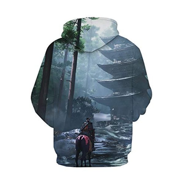 Ghost of Tsushima Hoodies - 3D Hooded Pullover Jumper