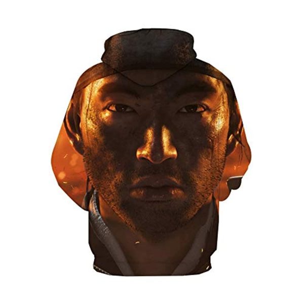 Ghost of Tsushima Hoodies - Jin Sakai 3D Hooded Pullover Jumper