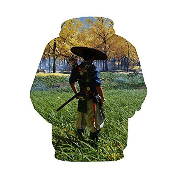 Ghost of Tsushima Hoodies - Jin Sakai 3D Hooded Pullover Jumper