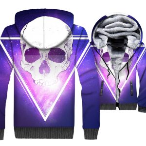 Ghost Rider Jackets - Ghost Rider Series Blue Skull Terror Super Cool 3D Fleece Jacket