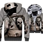 Ghost Rider Jackets - Ghost Rider Skull Series Skull Logo Icon Super Cool 3D Fleece Jacket