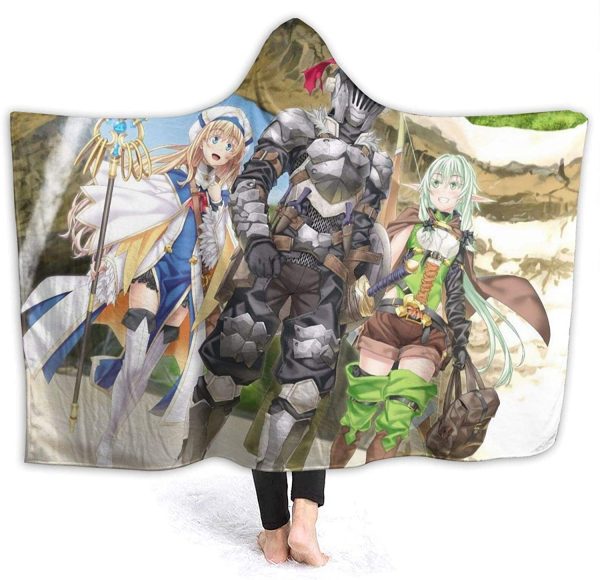 Goblin Slayer Throw Flannel Blanket - Warm Fleece Hooded Blanket