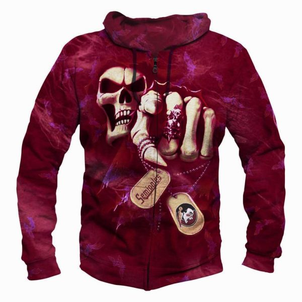 God Florida State Seminoles Hoodies - Pullover Red Hoodie