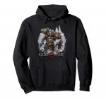 God of War Hoodie - Casual God of War Troll and Drauger Black Hooded Sweatshirt
