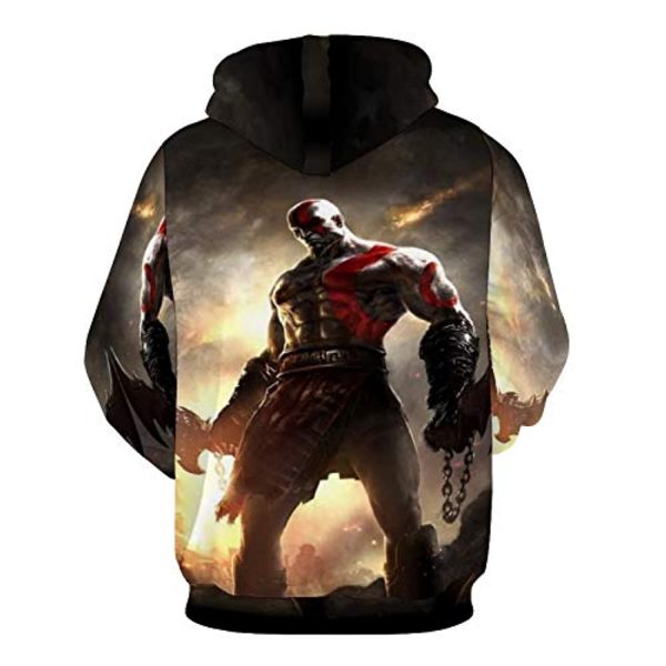 God of War Hoodie - God of War Kratos 3D Print Hooded Sweatshirt