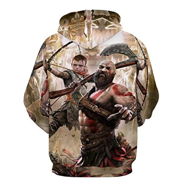 God of War Hoodie - God of War Kratos 3D Print Hooded Sweatshirt