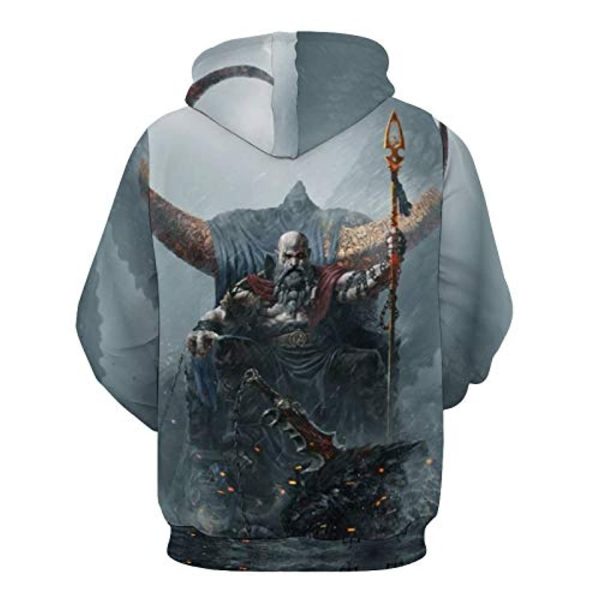 God of War Hoodie - God of War Kratos 3D Print Hooded Sweatshirt