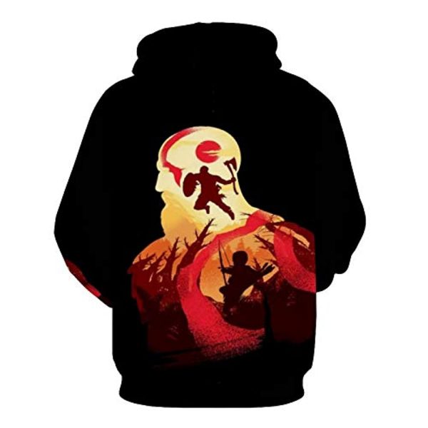 God of War Hoodie - God of War Kratos 3D Print Hooded Sweatshirt