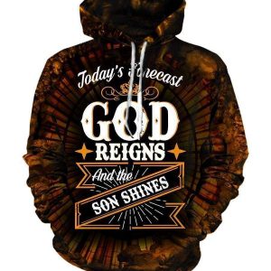 God The Son Shine Hoodies - Pullover Black Hoodie