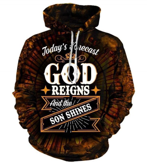 God The Son Shine Hoodies - Pullover Black Hoodie