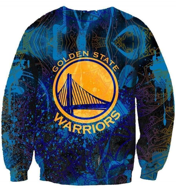 Golden State Warriors Hoodies - Pullover Blue Hoodie
