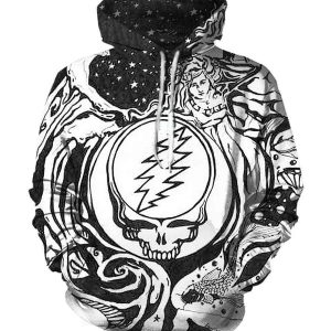 Grateful Dead Hoodies - Pullover White Hoodie