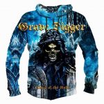 Grave Digger Hoodies - Pullover Blue Hoodie