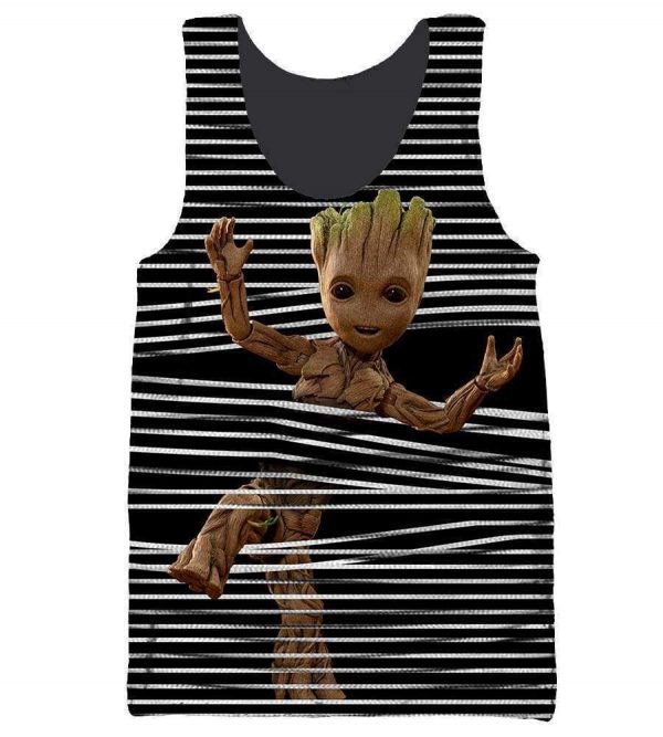 Groot funny - 3D Hoodie, Zip-Up, Sweatshirt, T-Shirt
