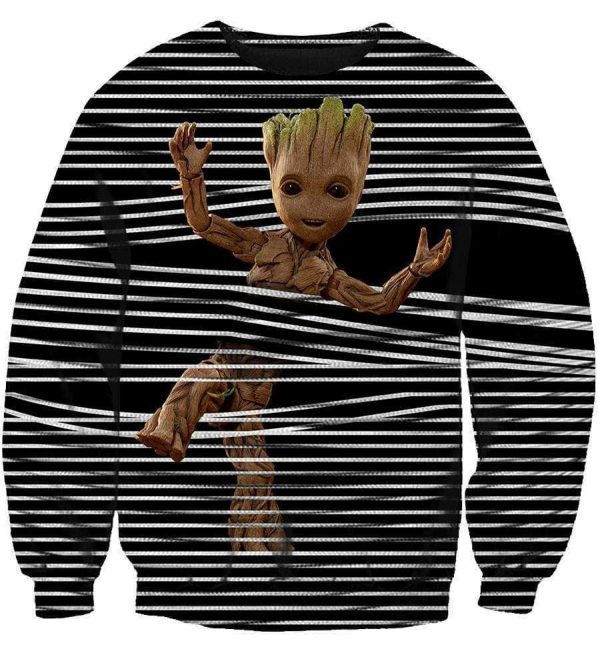 Groot funny - 3D Hoodie, Zip-Up, Sweatshirt, T-Shirt