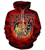 Gun N' Roses Hoodies - Pullover Red Hoodie