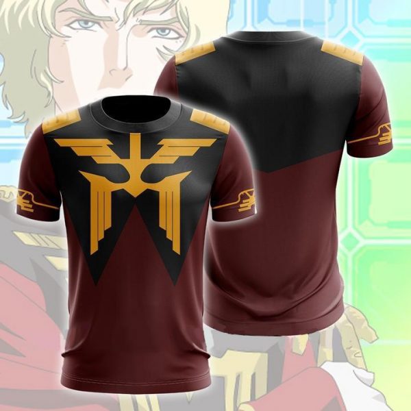 Gundam Char Aznable Hoodies - Zip Up Red Mobile Suit Hoodie