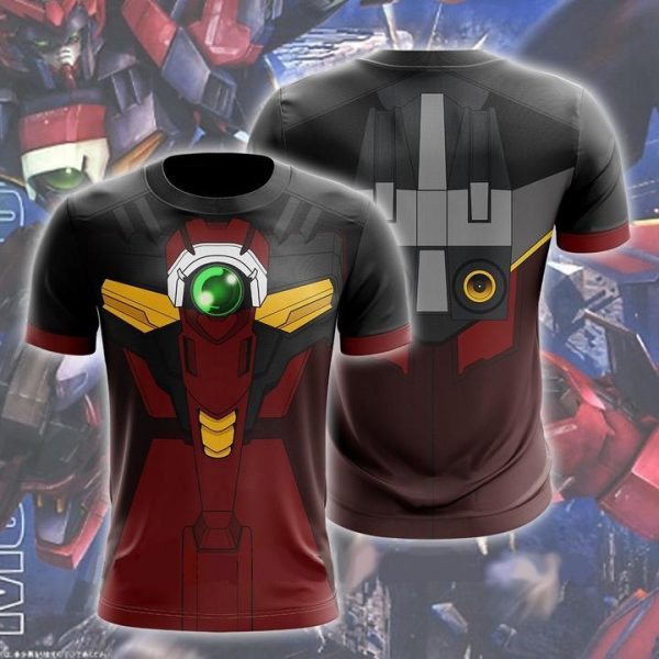 Gundam Mobile Suit Hoodies - Zip Up Epyon Red Hoodie