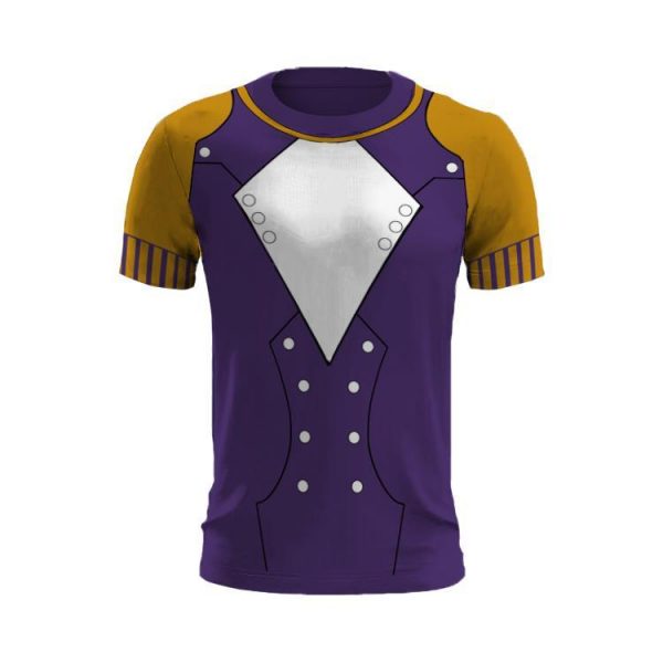 Gundam Treize Khushrenada Hoodies - Zip Up Mobile Suit Purple Hoodie