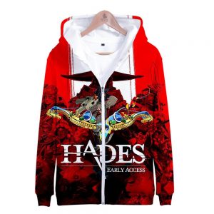 Hades Game Zipper Hoodies 3D Print Hooded Pullover