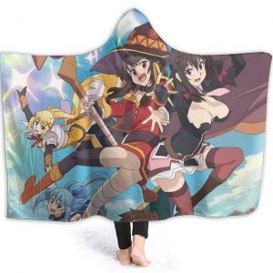 Haikyu!! Soft Hooded Blanket - Anime Wearable Throw Printed Blanket