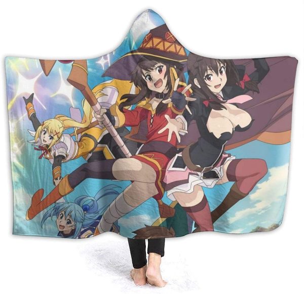 Haikyu!! Soft Hooded Blanket - Anime Wearable Throw Printed Blanket