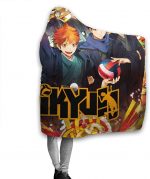 Haikyuu Hinatashoyo Soft Blankets - Flannel Hooded Blankets