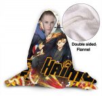 Haikyuu Hinatashoyo Soft Blankets - Flannel Hooded Blankets