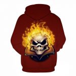 Halloween Angry Devil Skull 3D Printed Hoodie