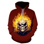 Halloween Angry Devil Skull 3D Printed Hoodie