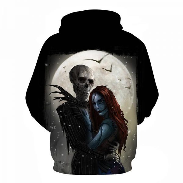 Halloween devil and Witch 3D Printed Hoodie