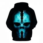 Halloween Devil White Skull 3D Printed  Hoodie