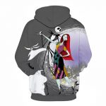 Halloween Jack and Sally dance 3D Printed Hoodie