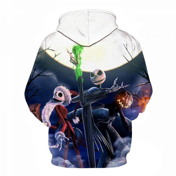 Halloween Jack Skellington and Santa Claus 3D Printed Hoodie
