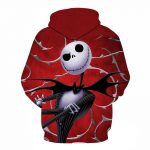 Halloween Jack Skellington Red night 3D Printed Hoodie