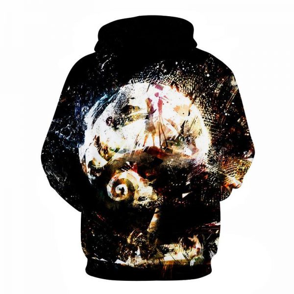 Halloween night Jack Skellington and Sally  3D Printed Hoodie