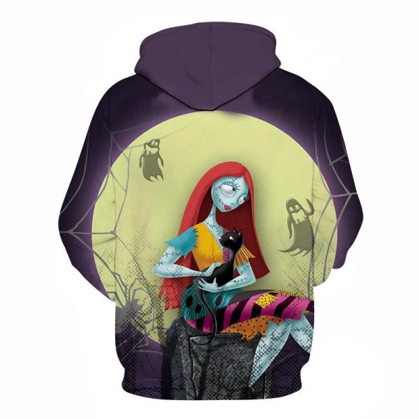 Halloween Sally Full moon 3D Printed Hoodie
