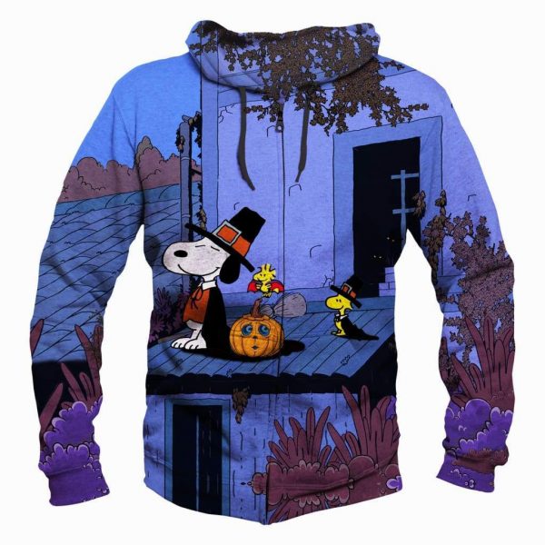Halloween Snoopy Hoodies - Pullover Blue Hoodie