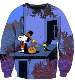 Halloween Snoopy Hoodies - Pullover Blue Hoodie