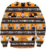 Happy Halloween Snoopy Hoodies - Pullover Yellow Hoodie