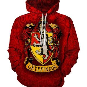 Harry Potter Gryffindor Hoodies - Pullover Red Hoodie