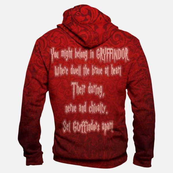Harry Potter Gryffindor Hoodies - Pullover Red Hoodie