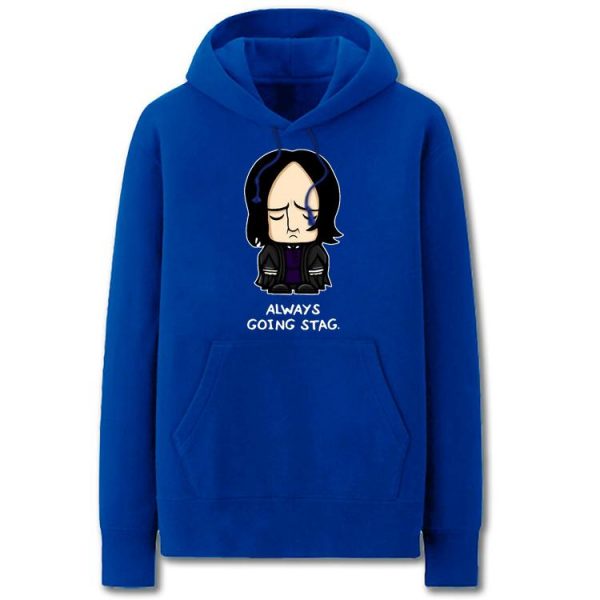 Harry Potter Hoodies - Solid Color Harry Potter Snape Cartoon Style Cute Fleece Hoodie