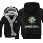 Hearthstone Jackets - Solid Color Hearthstone Game Logo Icon Blue Super Cool Fleece Jacket
