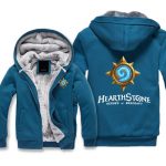 Hearthstone Jackets - Solid Color Hearthstone Game Logo Icon Blue Super Cool Fleece Jacket