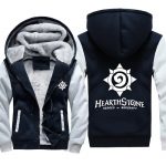 Hearthstone Jackets - Solid Color Hearthstone Game Logo Icon White Super Cool Fleece Jacket