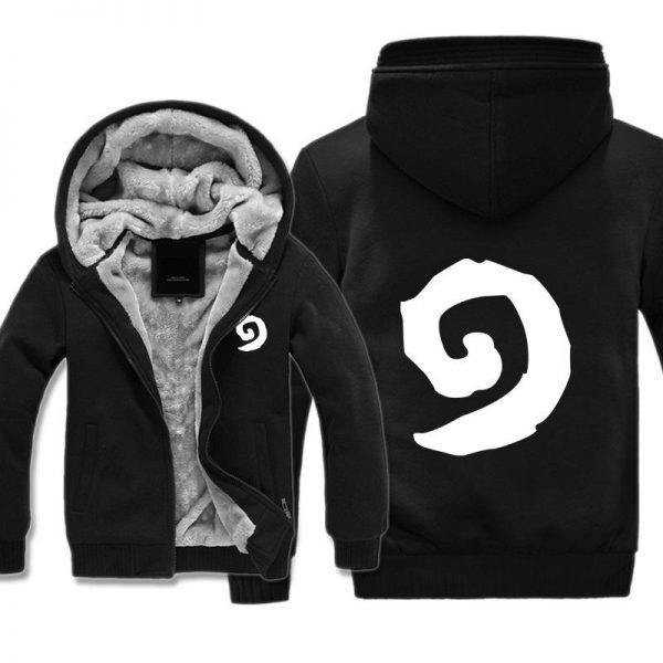 Hearthstone Jackets - Solid Color Hearthstone Logo Icon Super Cool Fleece Jacket