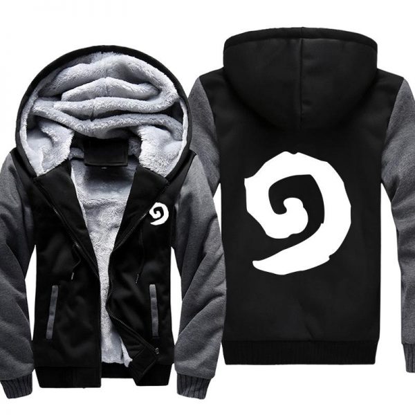 Hearthstone Jackets - Solid Color Hearthstone Logo Icon Super Cool Fleece Jacket